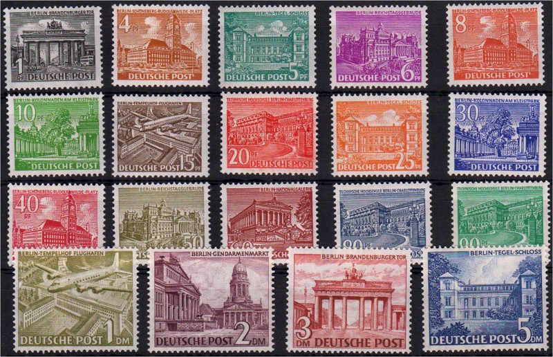 Briefmarken Deutschland Berlin 1948-1990
Bauten 1949. Komplett postfrischer Pra...