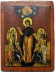 Varia Bilder Ikonen
Bulgarische Oster-Ikone. Szene aus der Apostelgeschichte, in welcher sich die hl. Maria nach der Auferstehung Christi zum Gebet z...