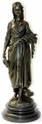 Varia Skulpturen und Plastiken
Bronzefigur "Ceres", signiert E. Bouret. Junge Frau, barfuß auf einem Bodenstück zwischen Ähren und einem umgestürzten...