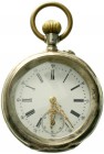 Varia Uhren Taschenuhren
Herren-Taschenuhr "open face" ab 1888. Silber 800. Hersteller Sigmund Stern, Frankfurt/Solothurn. 42 mm. Deckel innen gravie...