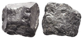 Judaea. Cut AR Hacksilver. Circa 13th-5th century BCE.
Reference:
Condition: Very Fine

W :5.1 gr
H :11.9 mm
