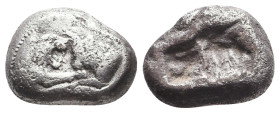 Lydian Kingdom. Kroisos. Ca. 560-546 B.C. AR
Reference:
Condition: Very Fine

W :3.3 gr
H :14.2 mm