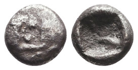 Lydian Kingdom. Kroisos. Ca. 560-546 B.C. AR
Reference:
Condition: Very Fine

W :0.7 gr
H :7.8 mm