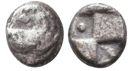 Thrace, Cherronesos. Ca. 400-350 B.C. AR hemidrachm 
Reference:
Condition: Very Fine

W :2.5 gr
H :12.4 mm