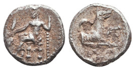 Greek Coins Obols. 4th - 1st century B.C. Ar.
Reference:
Condition: Very Fine

W :0.6 gr
H :10.8 mm