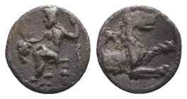 Greek Coins Obols. 4th - 1st century B.C. Ar.
Reference:
Condition: Very Fine

W :0.6 gr
H :9.7 mm