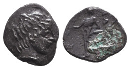 Greek Coins Obols. 4th - 1st century B.C. Ar.
Reference:
Condition: Very Fine

W :0.6 gr
H :10.5 mm