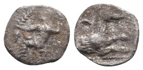 Greek Coins Obols. 4th - 1st century B.C. Ar.
Reference:
Condition: Very Fine

W :0.4 gr
H :9.3 mm