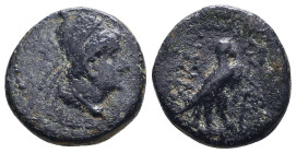 Greek Coins. 4th - 1st century B.C. AE
Reference:
Condition: Very Fine

W :4.4 gr
H :17 mm