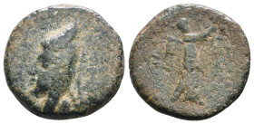 Greek Coins. 4th - 1st century B.C. AE
Reference:
Condition: Very Fine

W :5.8 gr
H :19.7 mm