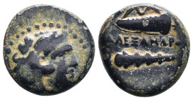 Greek Coins. 4th - 1st century B.C. AE
Reference:
Condition: Very Fine

W :5.9 gr
H :18.2 mm
