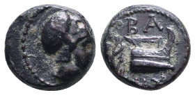 Greek Coins. 4th - 1st century B.C. AE
Reference:
Condition: Very Fine

W :2.3 gr
H :11.9 mm