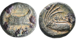Greek Coins. 4th - 1st century B.C. AE
Reference:
Condition: Very Fine

W :4.9 gr
H :15.4 mm