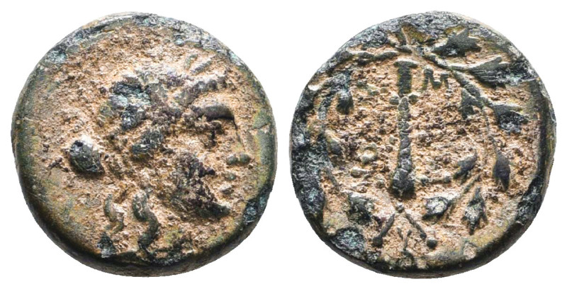 Greek Coins. 4th - 1st century B.C. AE
Reference:
Condition: Very Fine

W :2...