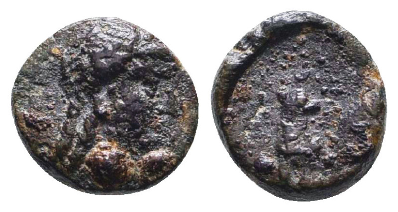 Greek Coins. 4th - 1st century B.C. AE
Reference:
Condition: Very Fine

W :1...