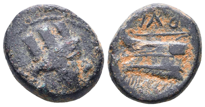 Greek Coins. 4th - 1st century B.C. AE
Reference:
Condition: Very Fine

W :7...