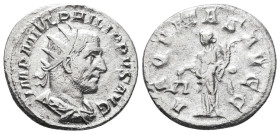 Philip I. A.D. 244-249. AR antoninianus

Reference:
Condition: Very Fine

W :3.4 gr
H :22 mm