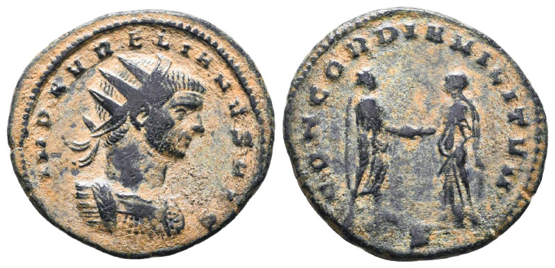 Aurelian. A.D. 270-275. AE antoninianus
Reference:
Condition: Very Fine

W :...