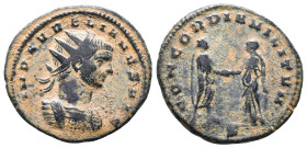 Aurelian. A.D. 270-275. AE antoninianus
Reference:
Condition: Very Fine

W :3.3 gr
H :21.6 mm
