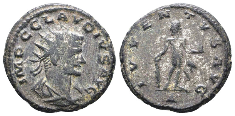 Divus Claudius II Gothicus. Died A.D. 270. AE antoninianus
Reference:
Conditio...