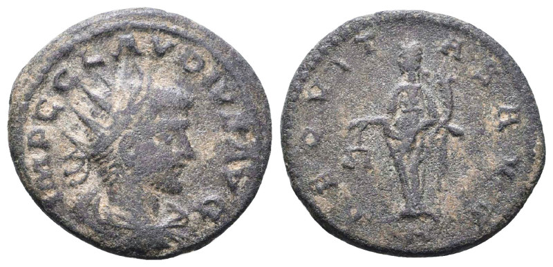 Divus Claudius II Gothicus. Died A.D. 270. AE antoninianus
Reference:
Conditio...