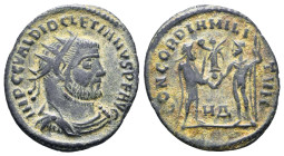 Diocletian. A.D. 284-305. AE antoninianus
Reference:
Condition: Very Fine

W :2.7 gr
H :21.5 mm