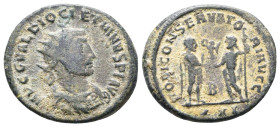 Diocletian. A.D. 284-305. AE antoninianus
Reference:
Condition: Very Fine

W :3.9 gr
H :21.1 mm