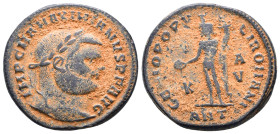 Maximianus. A.D. 286-305. AE Follis
Reference:
Condition: Very Fine

W :10.4 gr
H :26.2mm