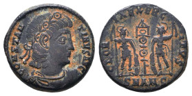 Constantine I. A.D. 307/10-337. AE follis
Reference:
Condition: Very Fine

W :2.7 gr
H :13.6 mm