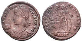 Constantius II. A.D. 337-361. AE
Reference:
Condition: Very Fine

W :4.8 gr
H :19.9 mm