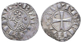 Crusader States, Antioch (Principality). Bohémond III AR Denier.
Reference:
Condition: Very Fine

W :0.7 gr
H :16.9 mm