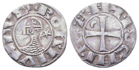 Crusader States, Antioch (Principality). Bohémond III AR Denier.
Reference:
Condition: Very Fine

W :0.9 gr
H :16.5 mm
