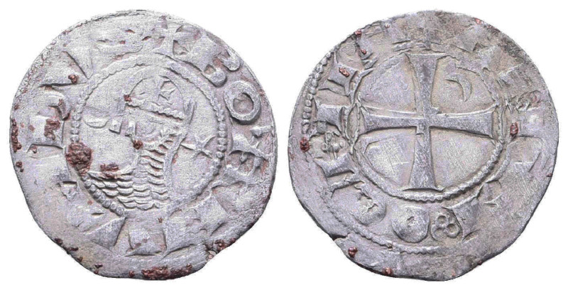 Crusader States, Antioch (Principality). Bohémond III AR Denier.
Reference:
Co...