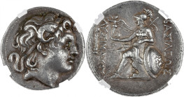 GRÈCE ANTIQUE - GREEK
Thrace (royaume de), Lysimaque (323-281 av. J.-C.). Tétradrachme ND (297-281 av. J.-C.), Lampsaque.
Müller 91 - Thompson 50 ; Ar...