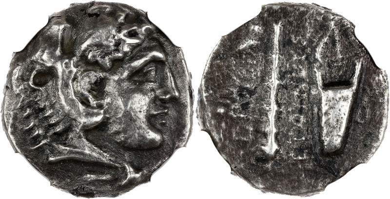 GRÈCE ANTIQUE - GREEK
Ionie, Érythrées. Tétradrachme ND (387-300 av. J.-C.), Éry...