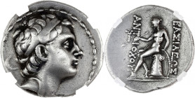 GRÈCE ANTIQUE - GREEK
Syrie, royaume séleucide, Antiochos III (223-187 av. J.-C.). Tétradrachme ND.
GC.6934 v. ; Argent - 16,9 g - 28 mm - 1 h
GENI VF...