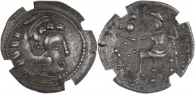 GAULE - CELTIC
Danube central (IIe-Ier s. av. J.-C.). Drachme, imitation de Philippe III, au Temple ND (IIe-Ier s. av. J.-C.).
Göbl 591 v. ; Argent - ...