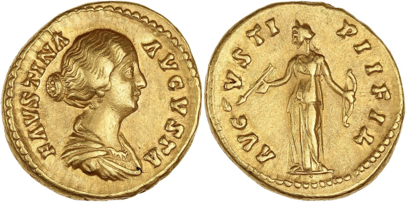 EMPIRE ROMAIN - ROMAN
Faustine la Jeune (147-175). Aureus 154-157, Rome.
Calicó ...