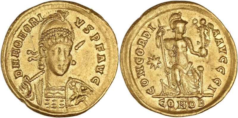 EMPIRE ROMAIN - ROMAN
Honorius (393-423). Solidus ND (397-402), Constantinople, ...