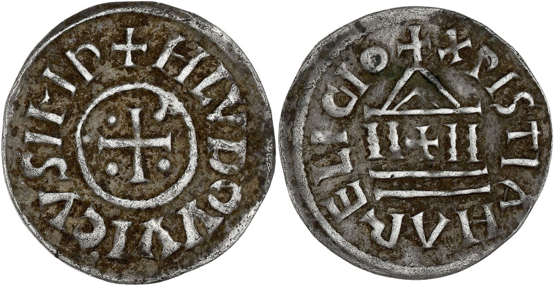 FRANCE / CAROLINGIENS - FRANCE / CAROLINGIAN
Louis le Pieux (814-840). Denier au...