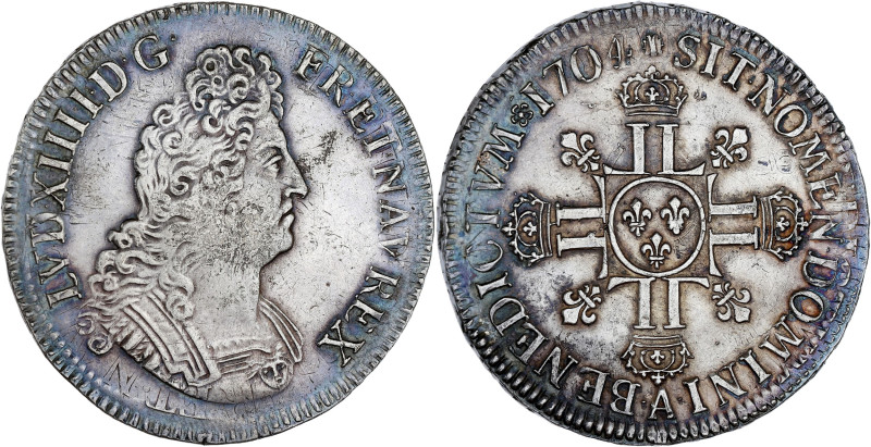 FRANCE / CAPÉTIENS - FRANCE / ROYAL
Louis XIV (1643-1715). Écu aux huit L, 2e ty...