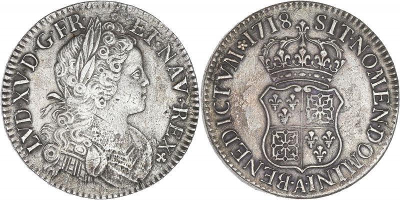 FRANCE / CAPÉTIENS - FRANCE / ROYAL
Louis XV (1715-1774). Écu de France-Navarre ...