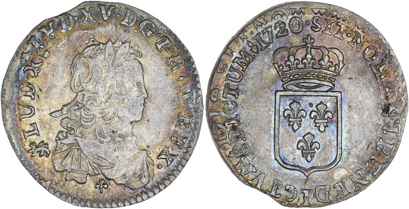 FRANCE / CAPÉTIENS - FRANCE / ROYAL
Louis XV (1715-1774). Sixième d’écu de Franc...