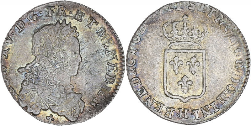 FRANCE / CAPÉTIENS - FRANCE / ROYAL
Louis XV (1715-1774). Sixième d’écu de Franc...