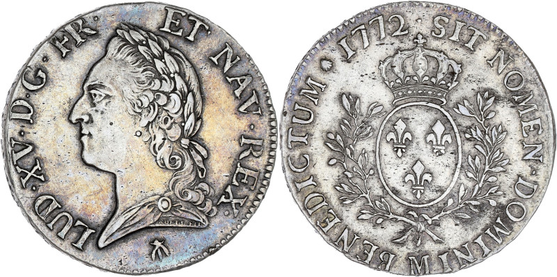 FRANCE / CAPÉTIENS - FRANCE / ROYAL
Louis XV (1715-1774). Écu dit à la vieille t...