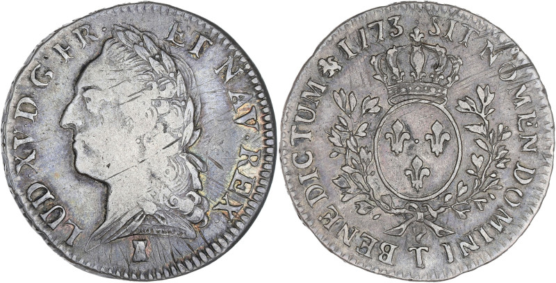 FRANCE / CAPÉTIENS - FRANCE / ROYAL
Louis XV (1715-1774). Demi-écu dit à la viei...