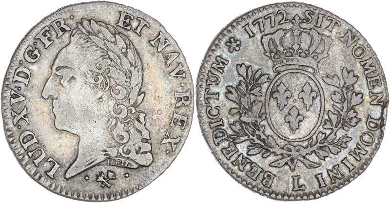 FRANCE / CAPÉTIENS - FRANCE / ROYAL
Louis XV (1715-1774). Cinquième d’écu à la v...