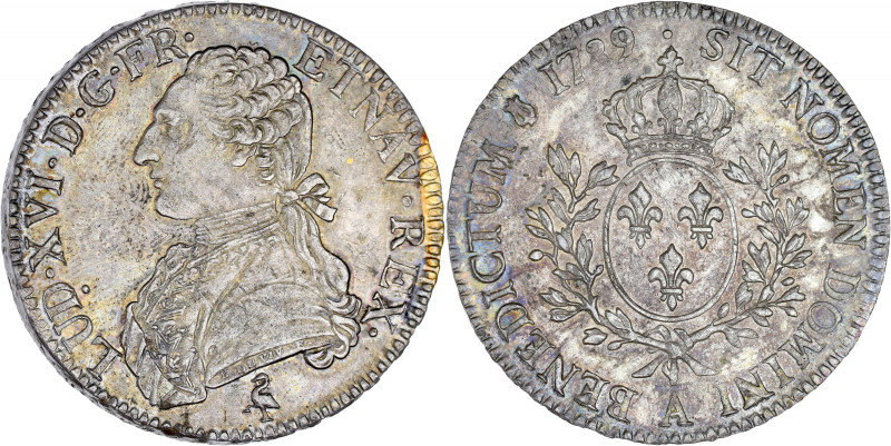 FRANCE / CAPÉTIENS - FRANCE / ROYAL
Louis XVI (1774-1792). Écu aux rameaux d’oli...