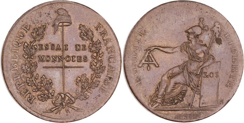 FRANCE / CAPÉTIENS - FRANCE / ROYAL
Constitution (1791-1792). Essai de monnoies ...