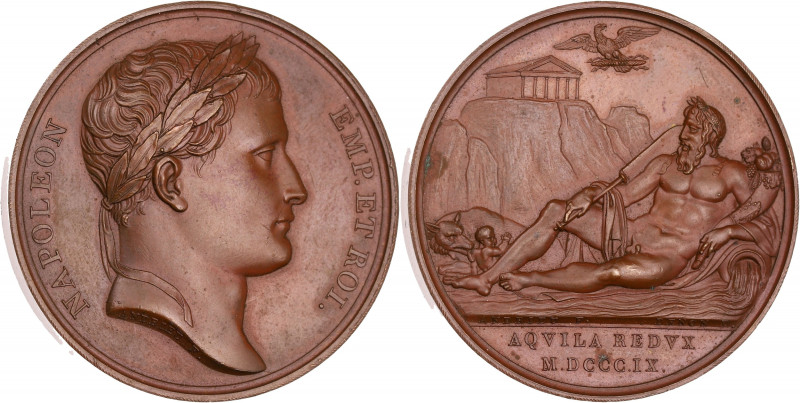 FRANCE
Premier Empire / Napoléon Ier (1804-1814). Médaille, Rome réunie à la Fra...